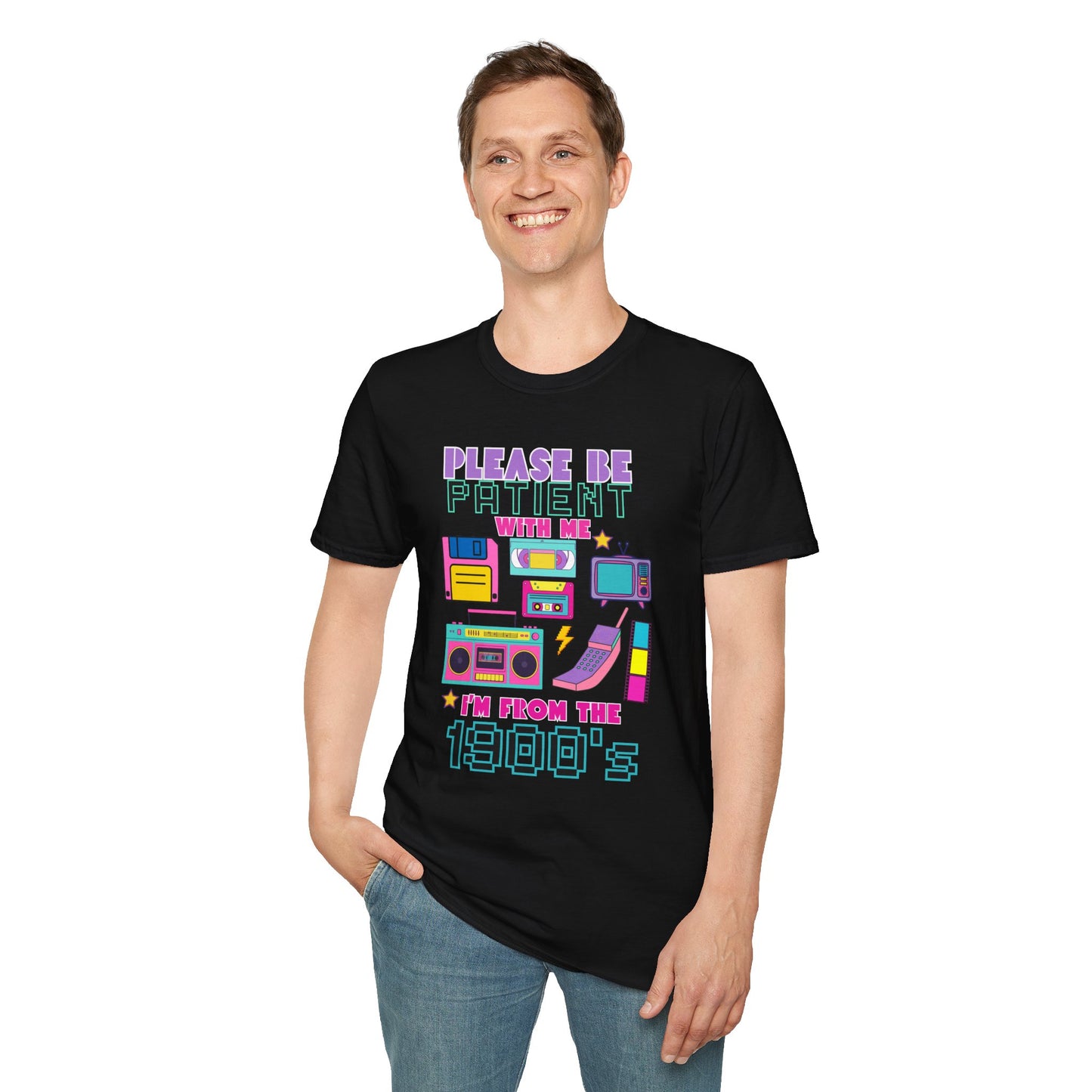 Retro 90's T-Shirt - Please Be Patient, Teacher Vintage- Unisex Graphic Tee