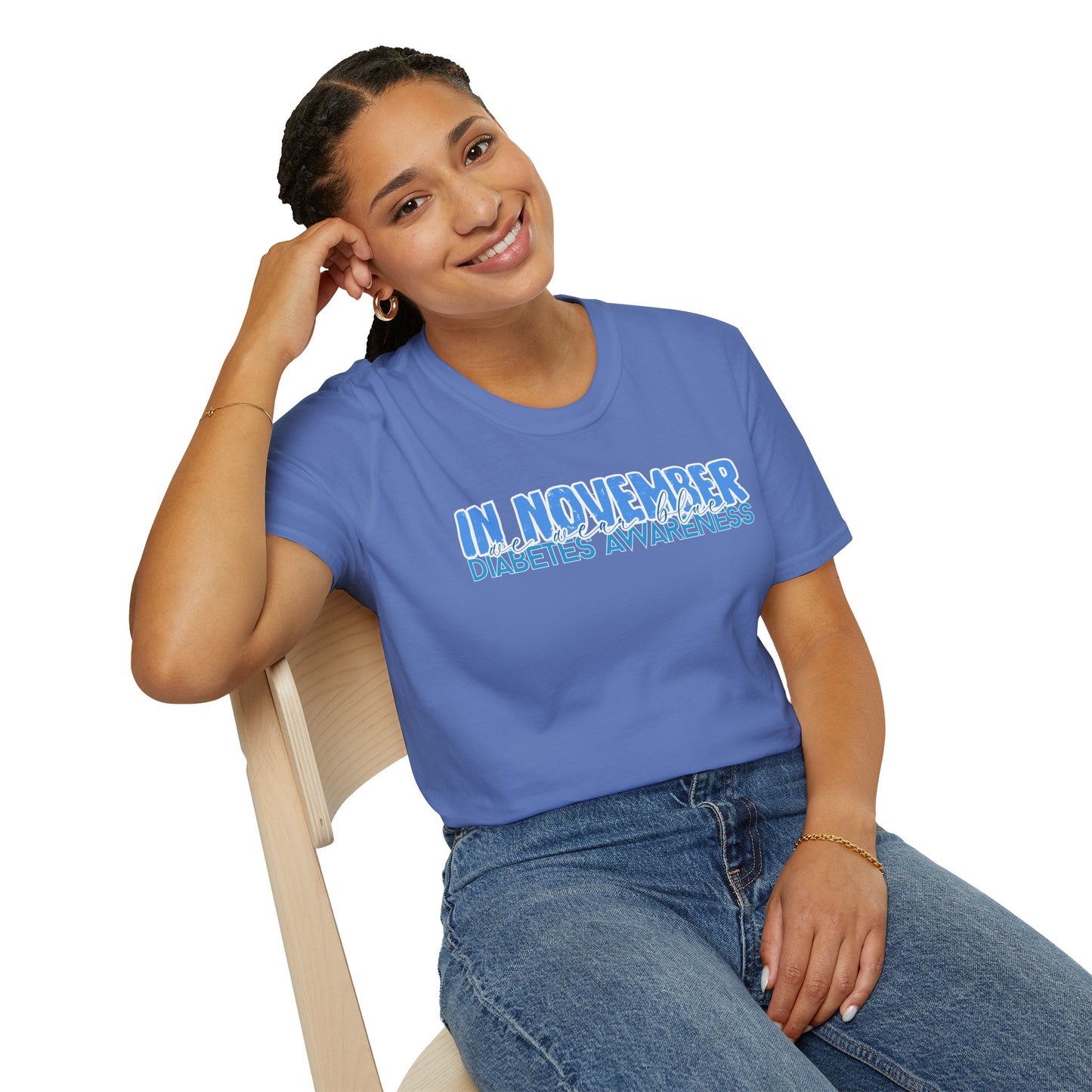 Diabetes Awareness- November- Unisex Softstyle T-Shirt