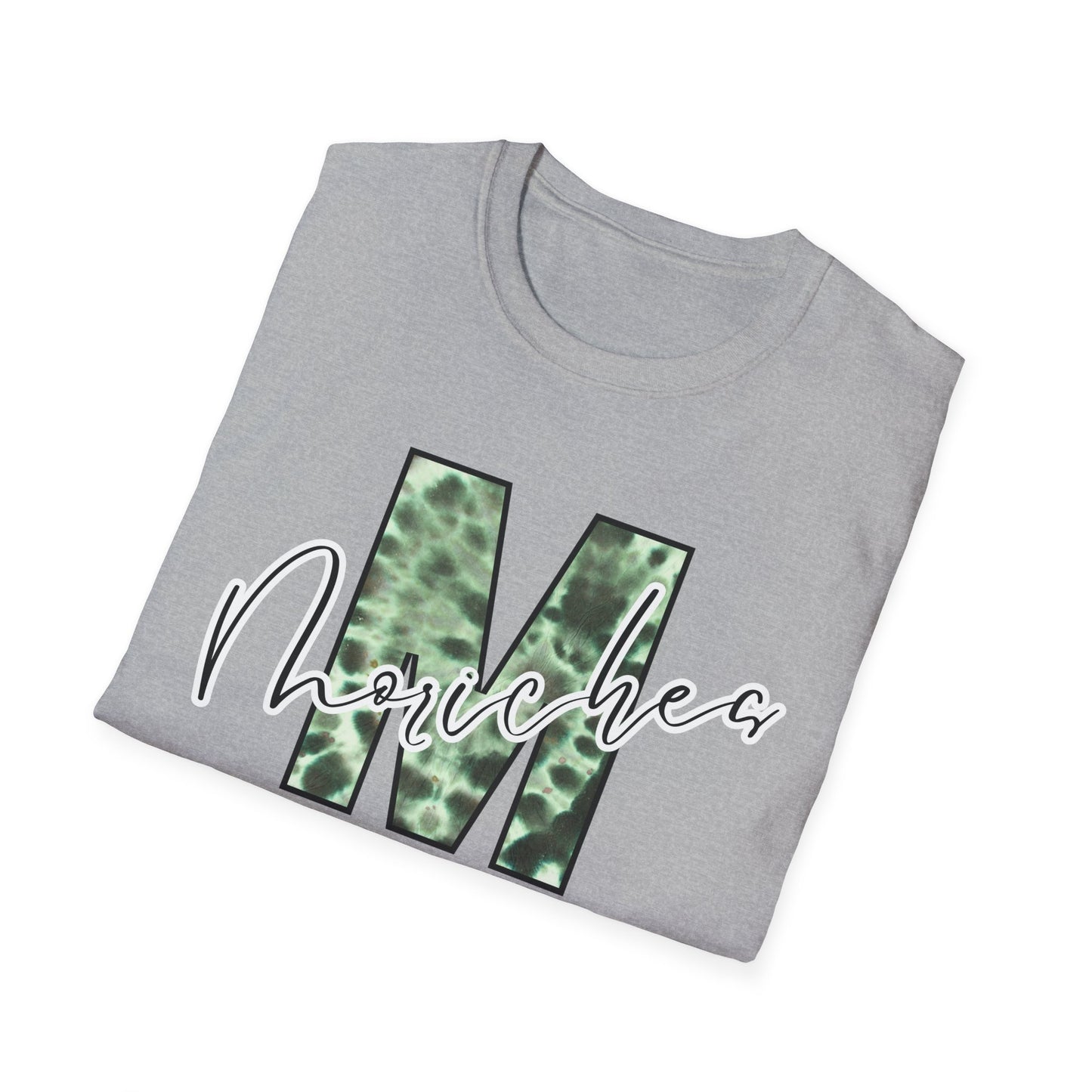 Tie Dye Moriches Stylish Unisex Softstyle T-Shirt with Moriches Design