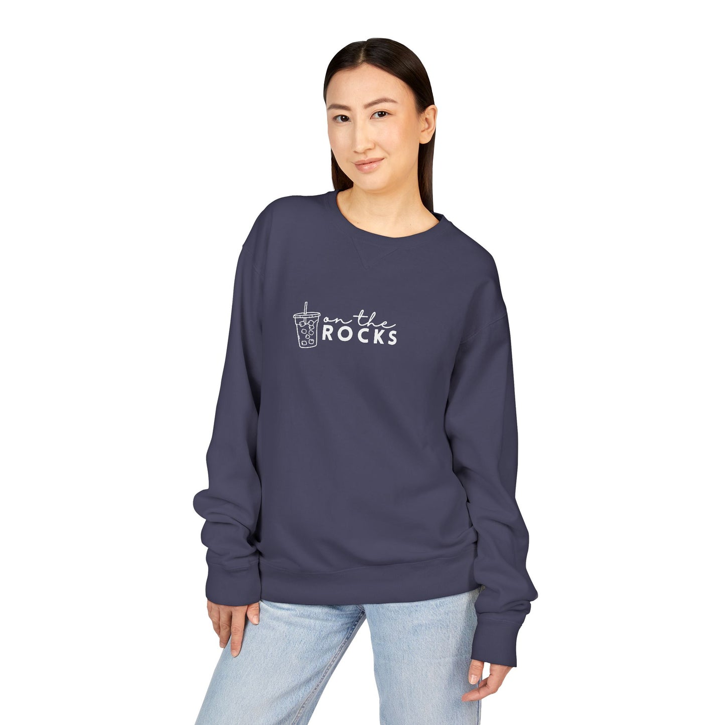 Coffee Lovers Garment Dyed Sweatshirt, Iced Coffee Club Apparel