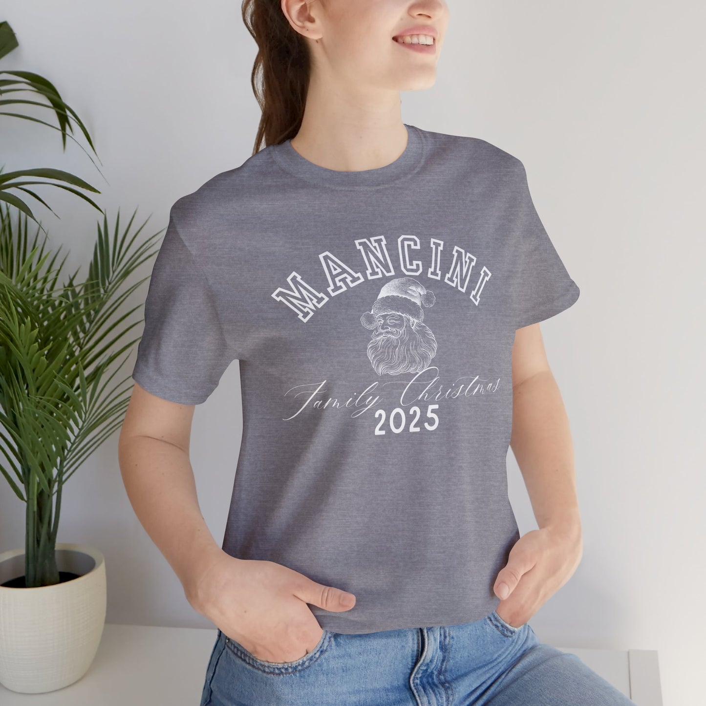 FAMILY CHRISTMAS- SANTA- Unisex Jersey Short Sleeve Tee