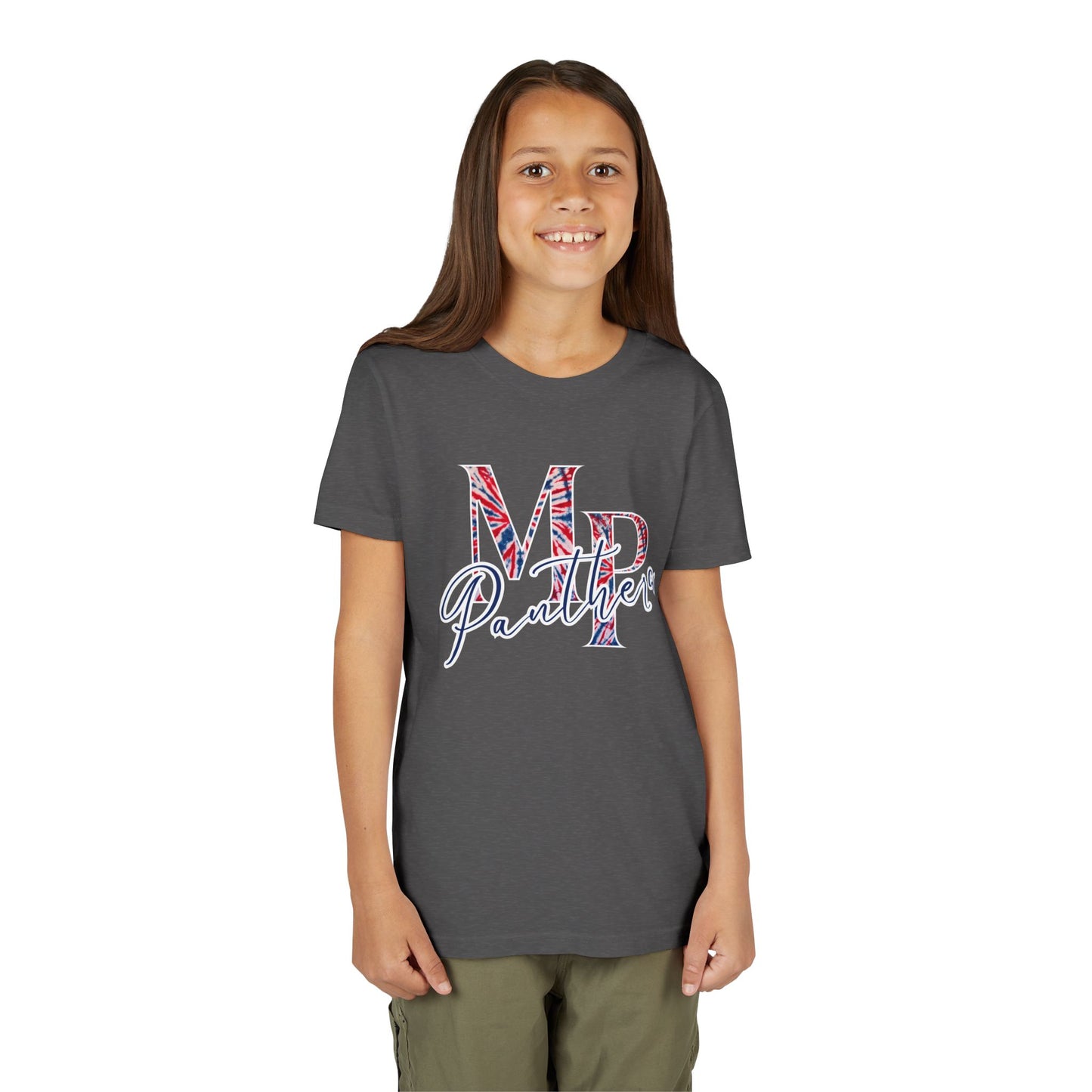 Miller Place Panthers Tie Dye MP- Youth Tee with Panther Print