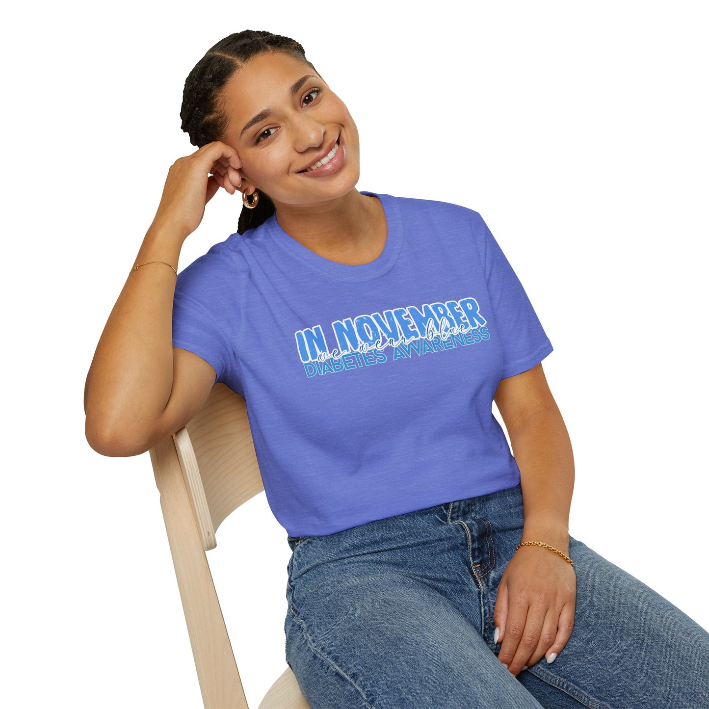 Diabetes Awareness- November- Unisex Softstyle T-Shirt
