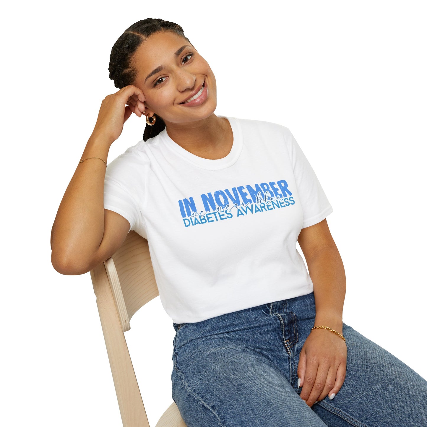 Diabetes Awareness- November- Unisex Softstyle T-Shirt