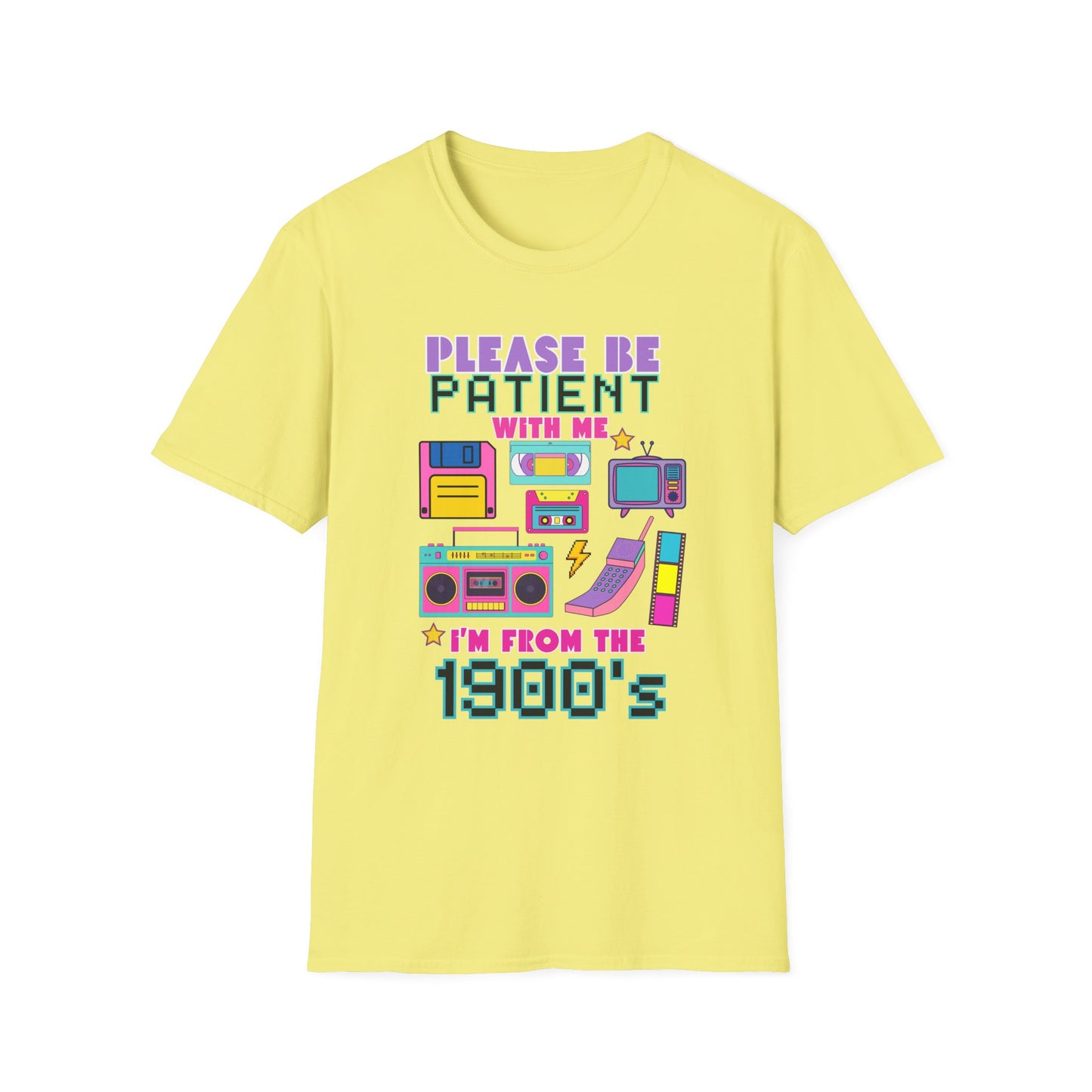 Retro 90's T-Shirt - Please Be Patient, Teacher Vintage- Unisex Graphic Tee
