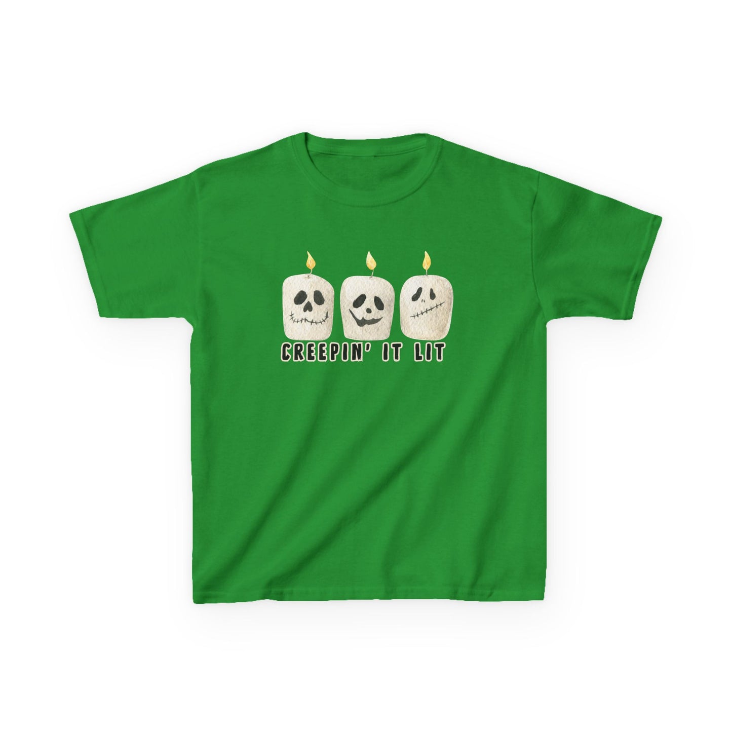Creepin' It Lit Kids Tee, Halloween Shirt for Kids