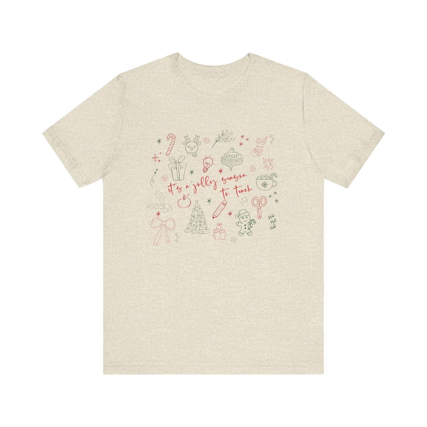 It's a Jolly Season to Teach— Christmas Unisex T‑Shirt