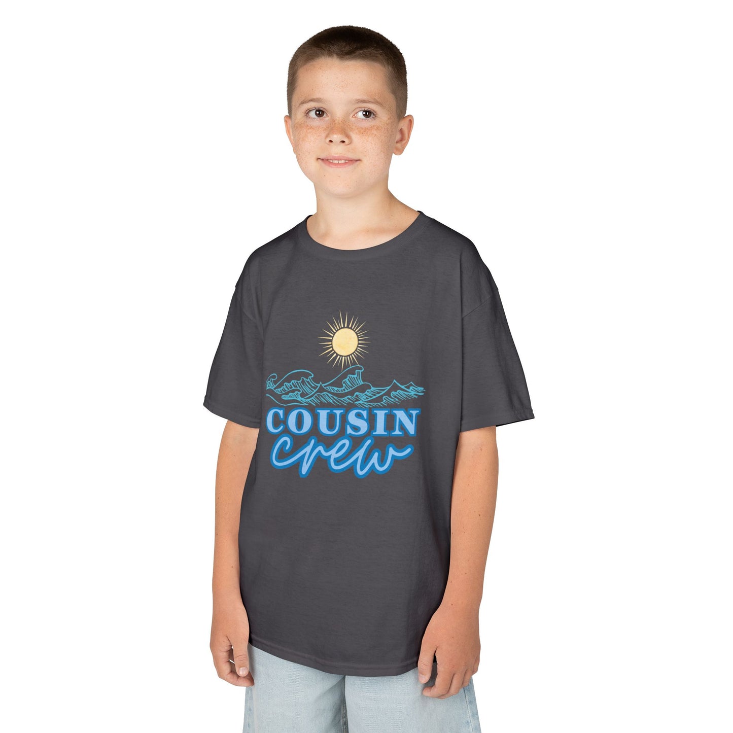 Cool Cousin Crew Kids Tee - Summer Fun, Family Gatherings, Beach Days, Mini Collection