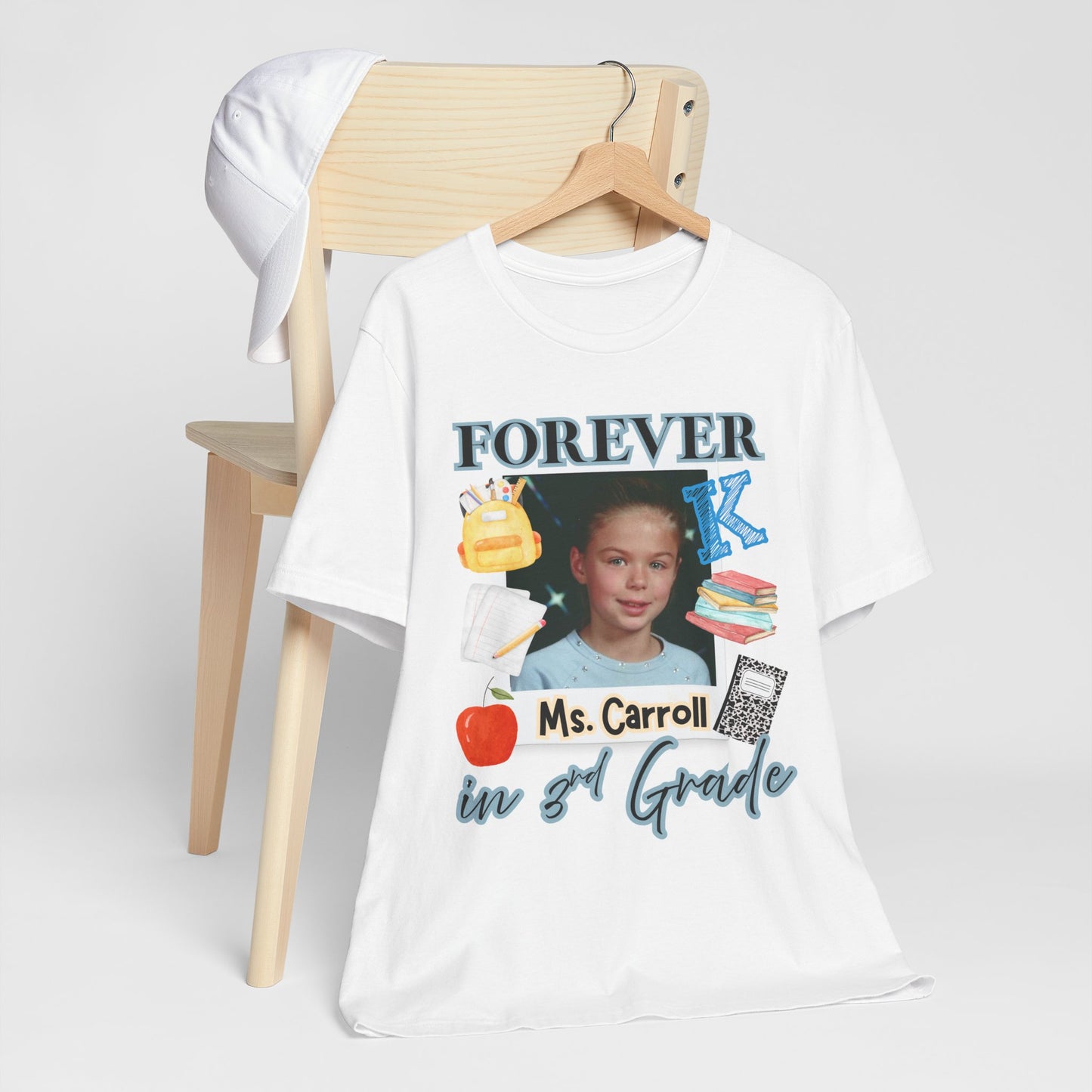 Kristi- Personalized Forever in 3rd Grade Teacher Tee - Personalized Unisex Jersey Shirt