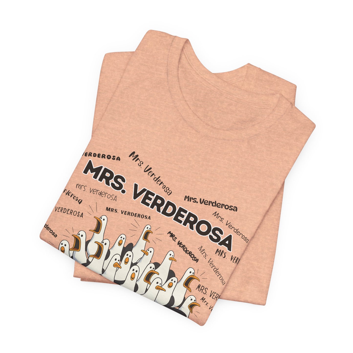 Mrs. Verderosa Penguin Choir T-Shirt — Funny Teacher Personalized Tee