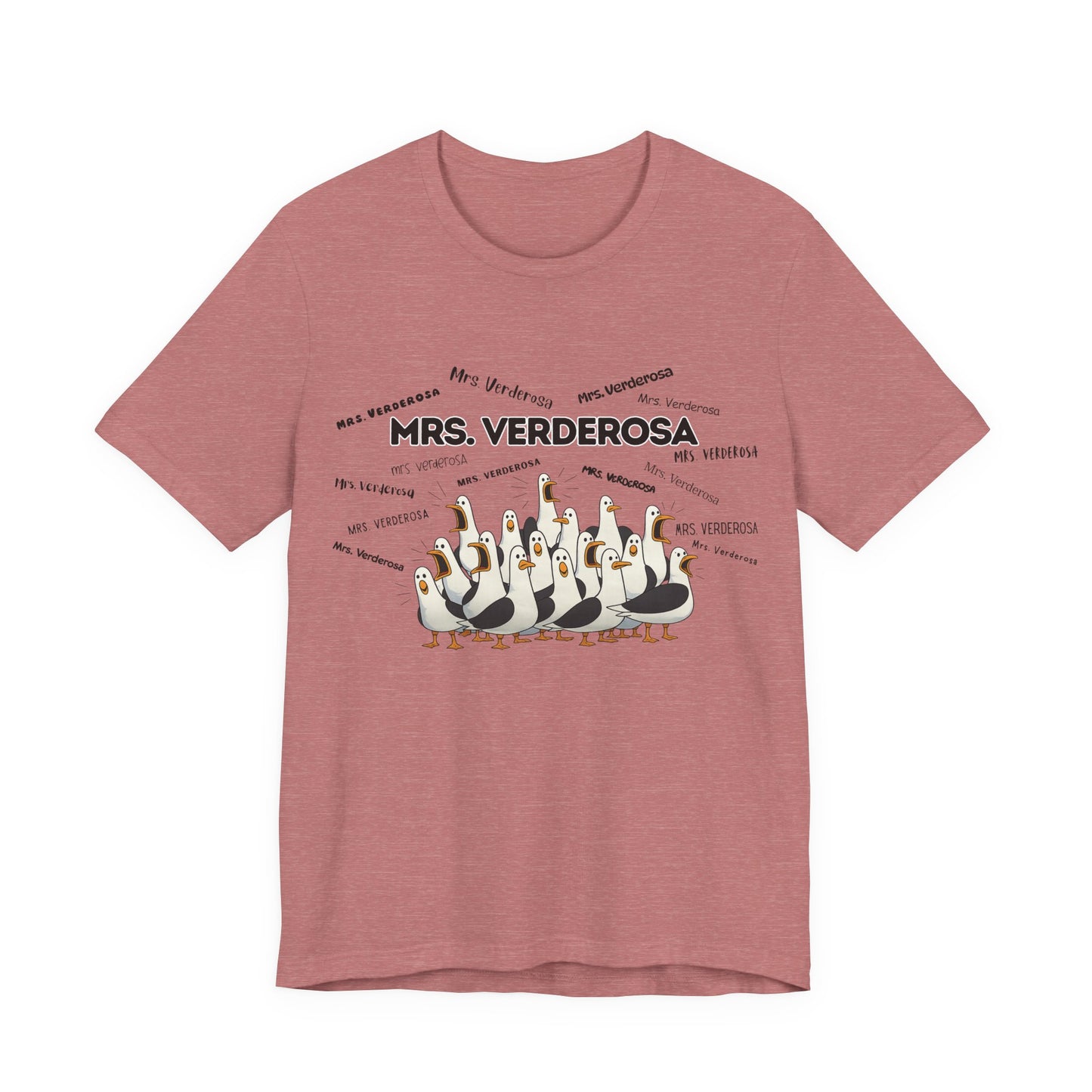 Mrs. Verderosa Penguin Choir T-Shirt — Funny Teacher Personalized Tee