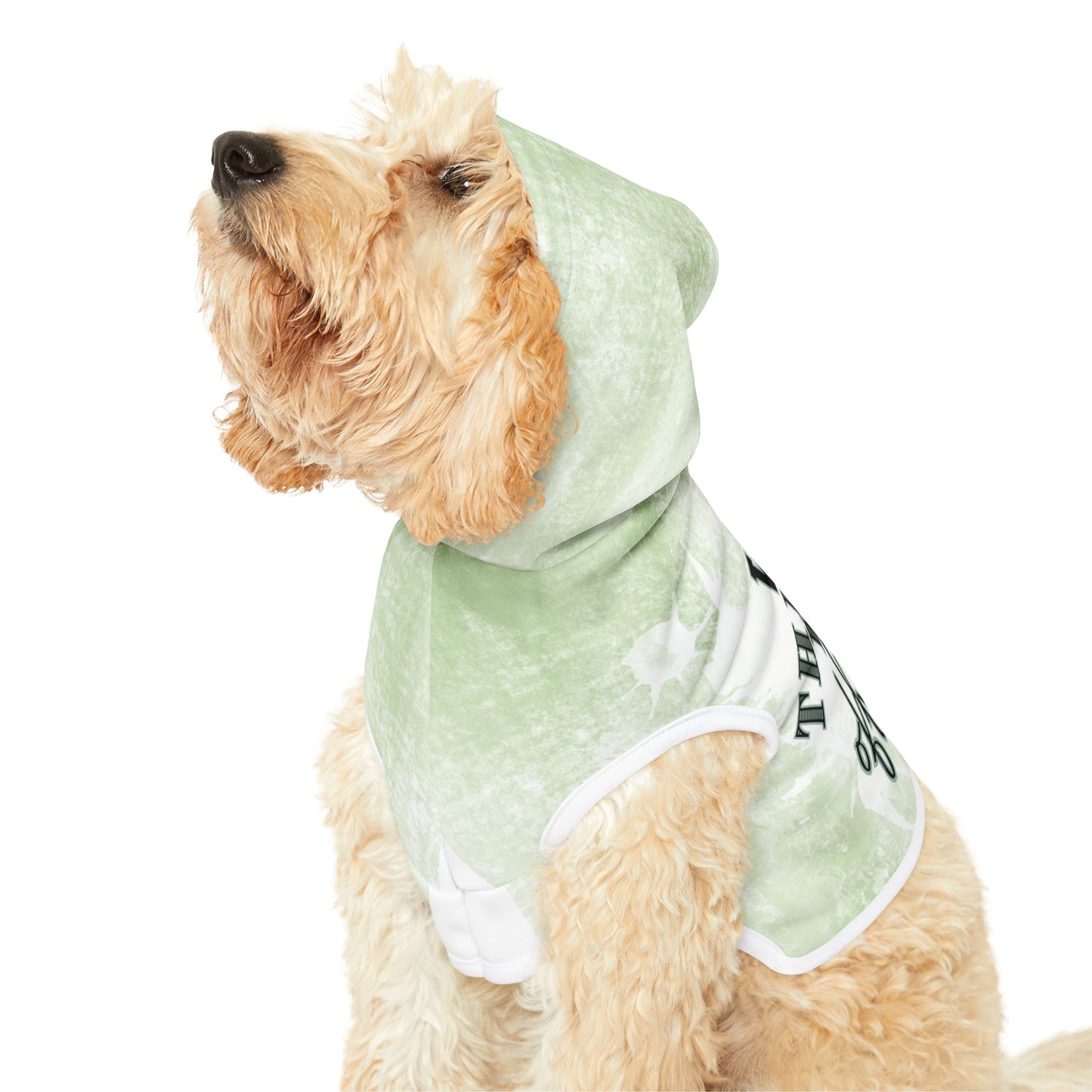 WFE Therapy Dog Off-Duty Pet Hoodie - Cozy Green Dog Apparel