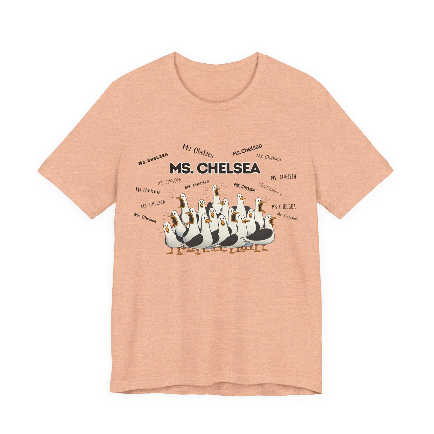 Ms. Chelsea- Penguin Choir T-Shirt — Funny Teacher Personalized Tee