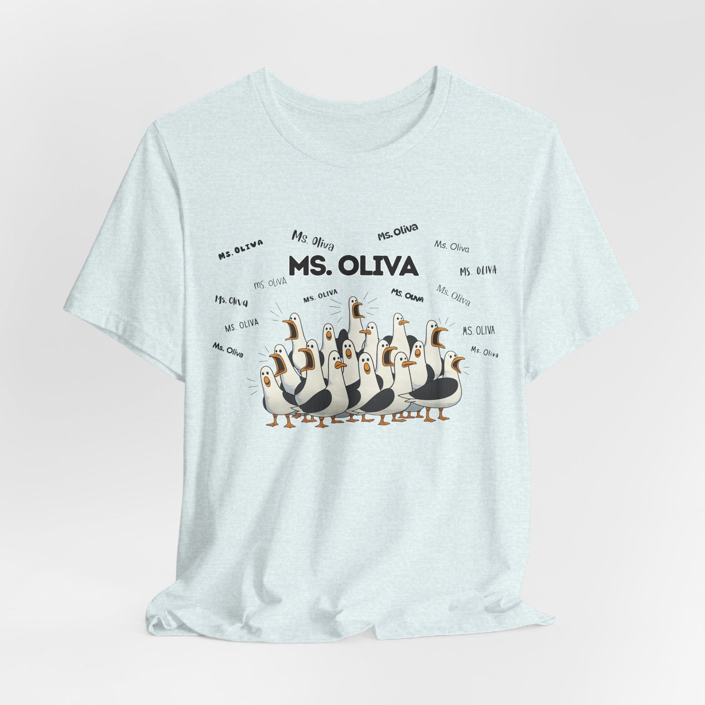 Ms. Oliva- Penguin Choir T-Shirt — Funny Teacher Personalized Tee