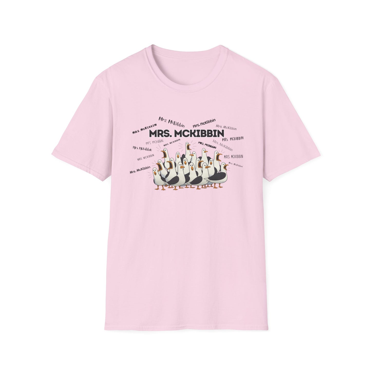 Mrs. McKibbin- Seagull Crew Graphic T-Shirt — Personalized