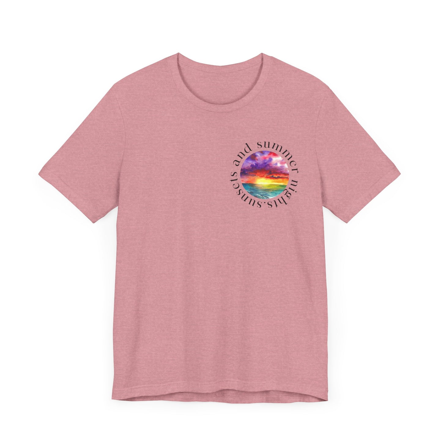Sunset Lovers Tee, Summer Vibes T-Shirt, Unisex Graphic Tee, Beach Sunset Shirt