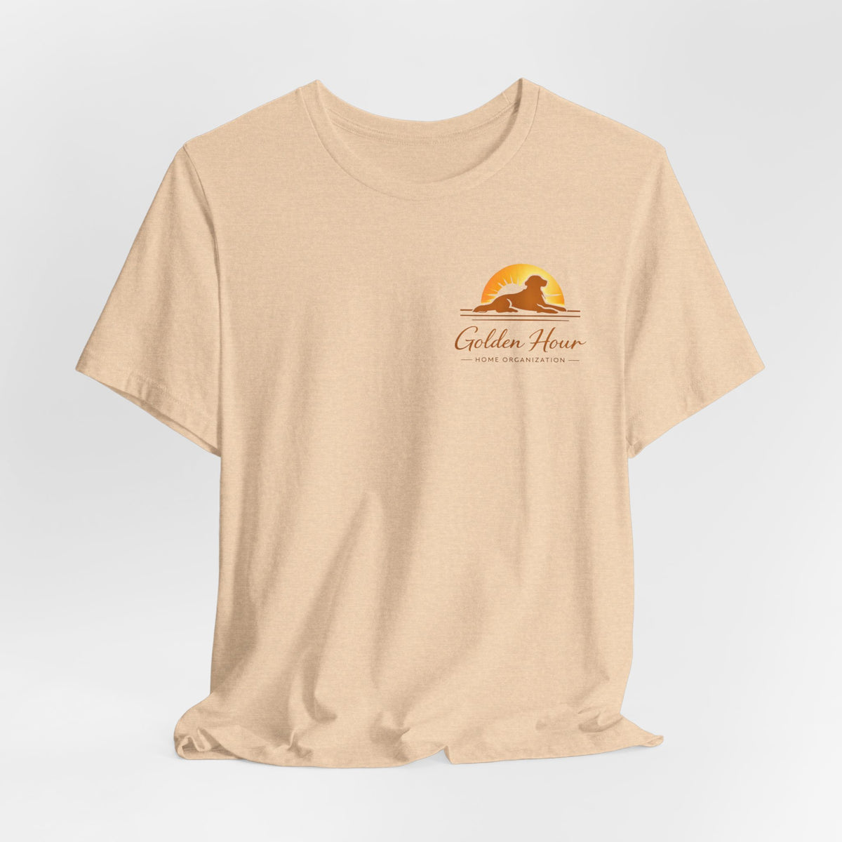 "Golden Hour Home Organization"Logo T-Shirt—  Personalized