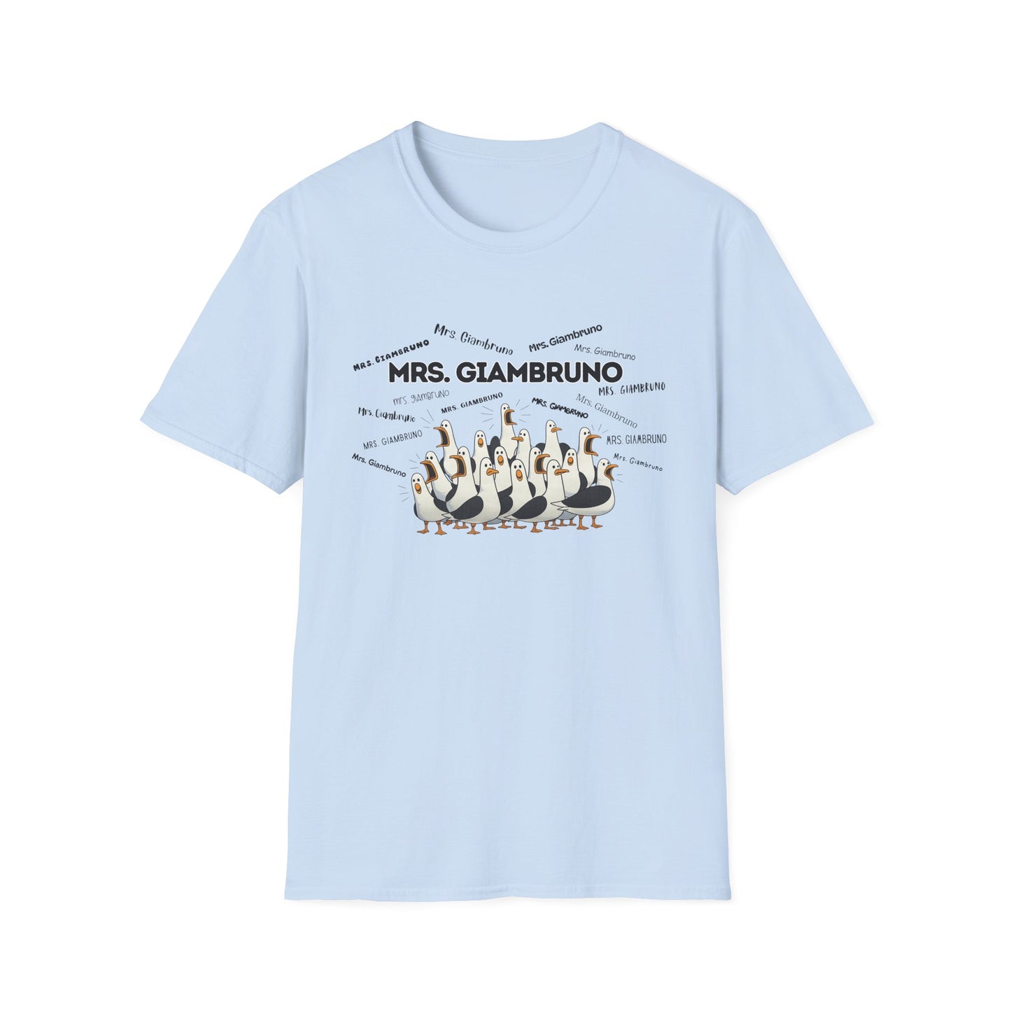 Mrs. Giambruo- Seagull Crew Graphic T-Shirt — Personalized
