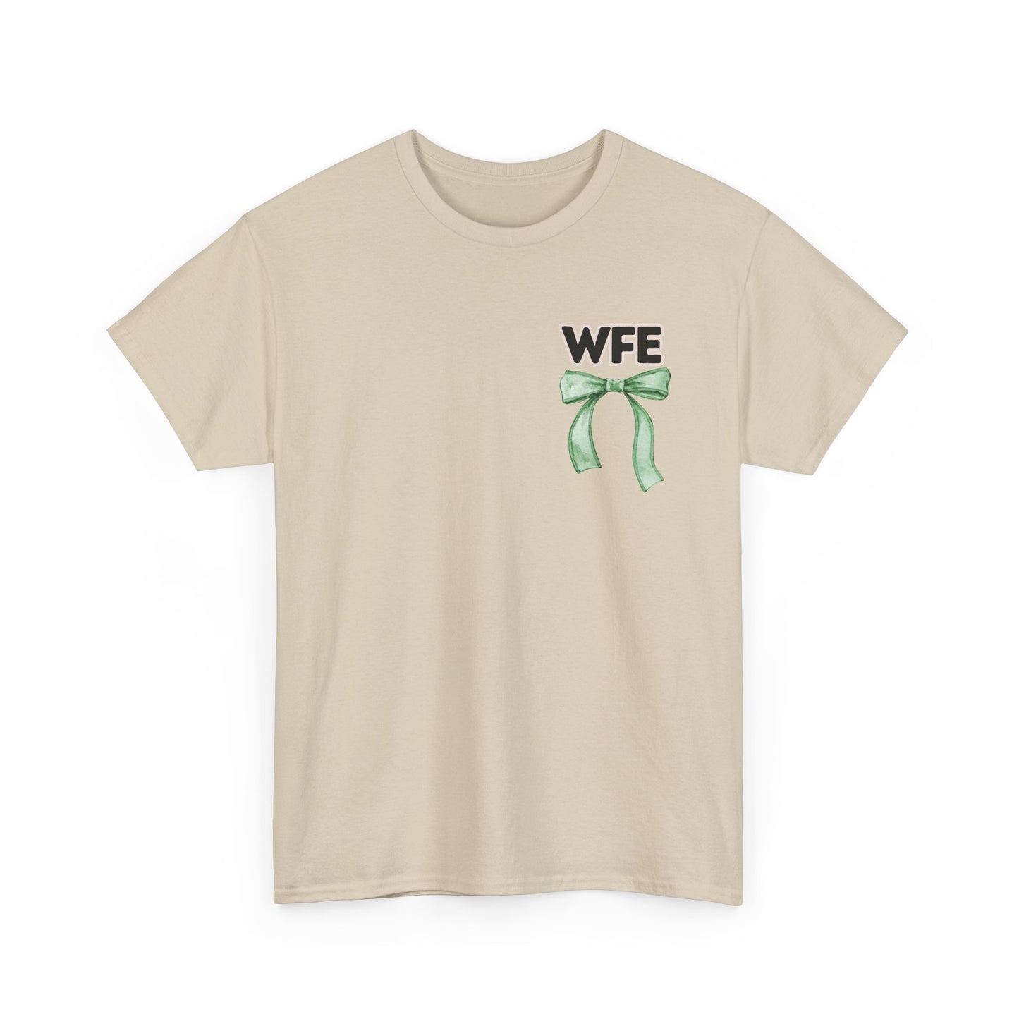 WFE Cafe Monitor and Bows- Unisex Heavy Cotton Tee with Bow Design
