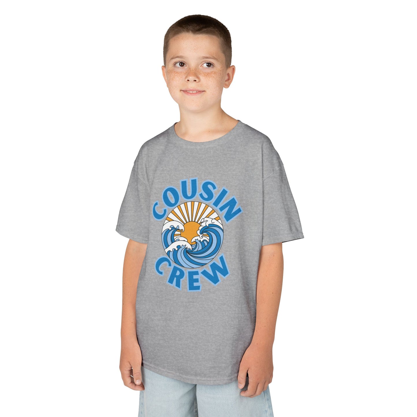 Cool Cousin Crew Kids Tee - Summer Fun, Family Gatherings, Beach Days, Mini Collection