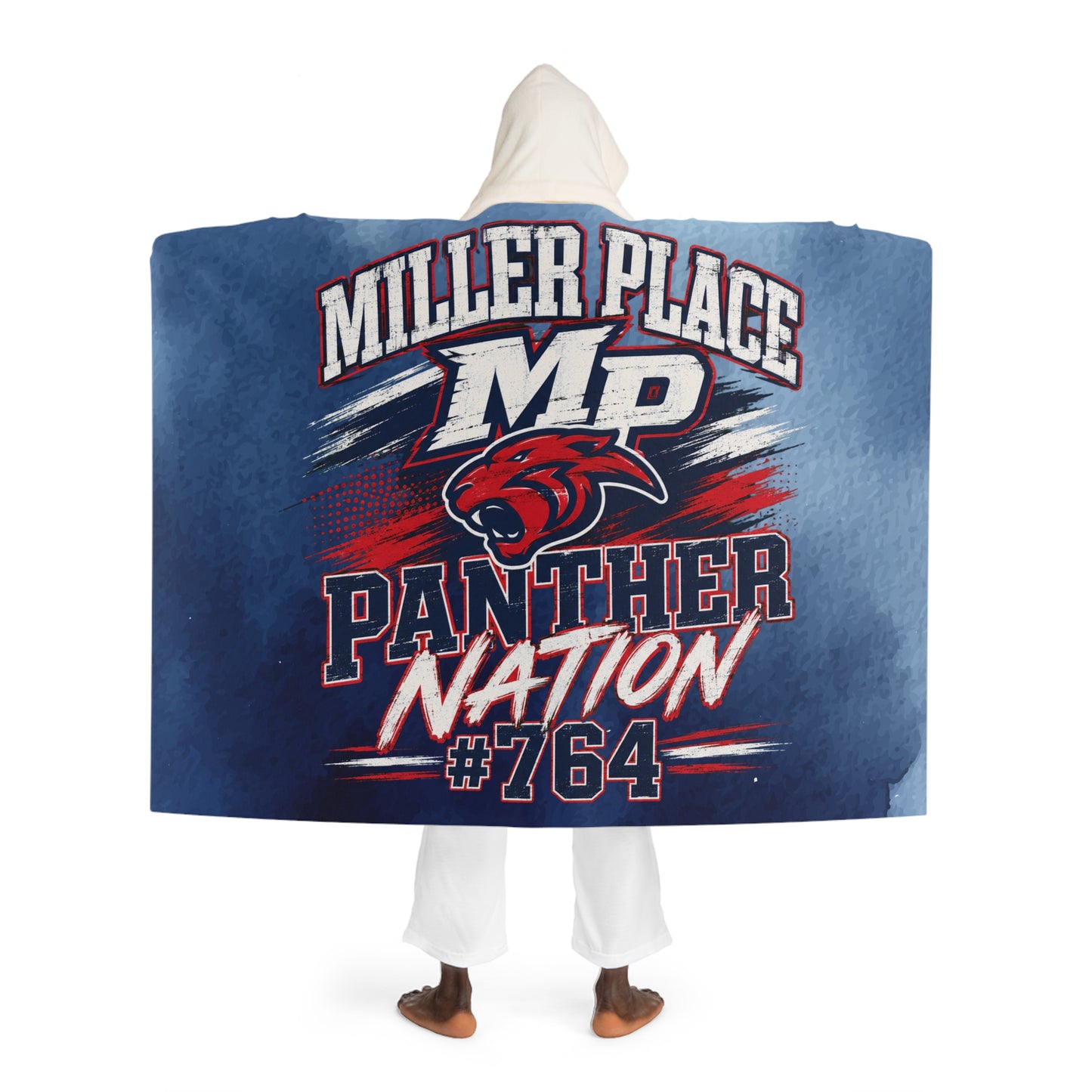 MP Football Panther Nation Hooded Sherpa Blanket
