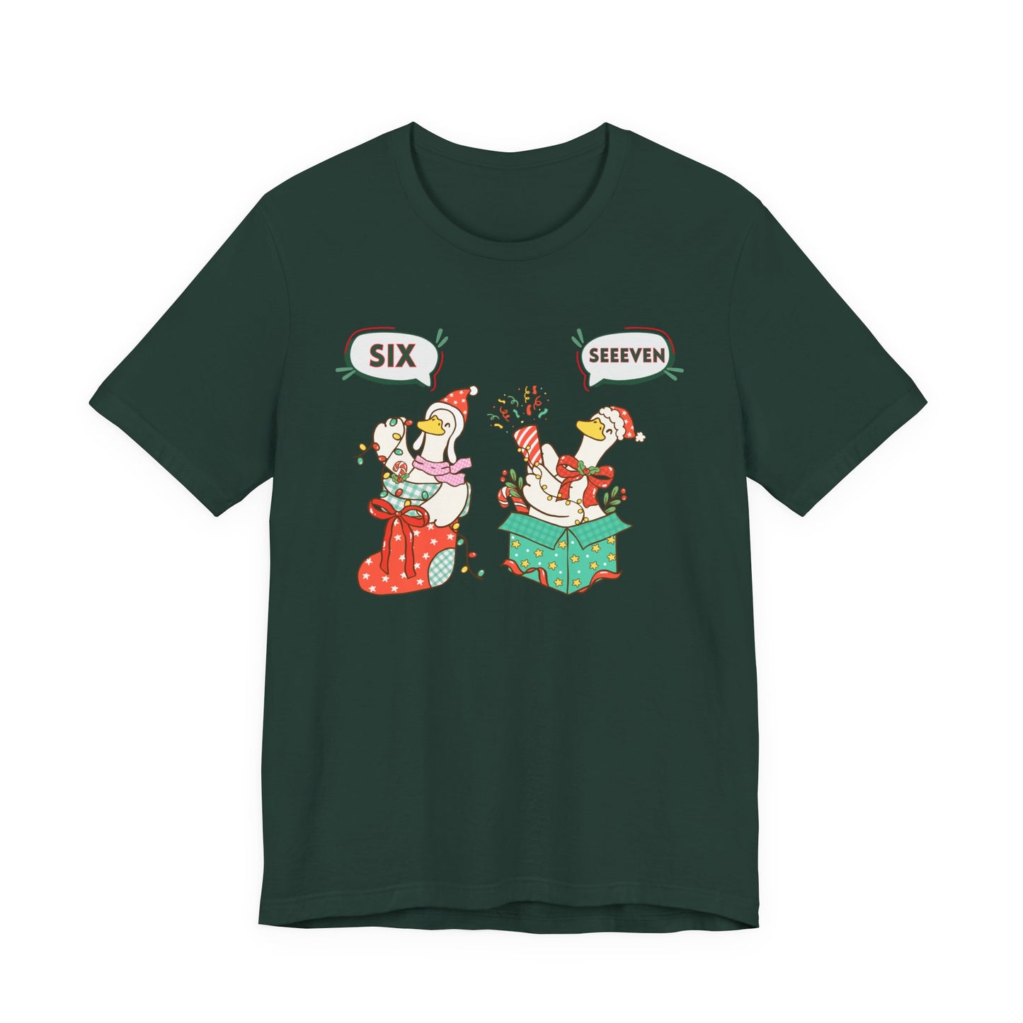 Festive Silly Goose 6-7— Christmas Unisex T‑Shirt