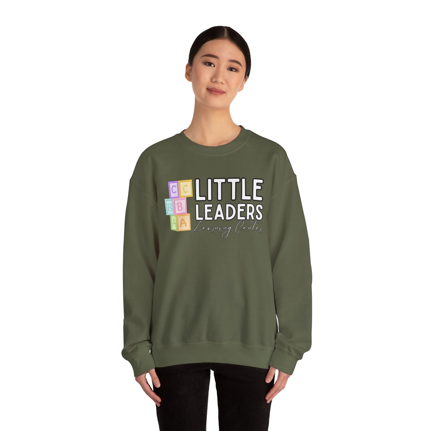 Little Leaders w/ Blocks Crewneck Unisex Sweatshirt