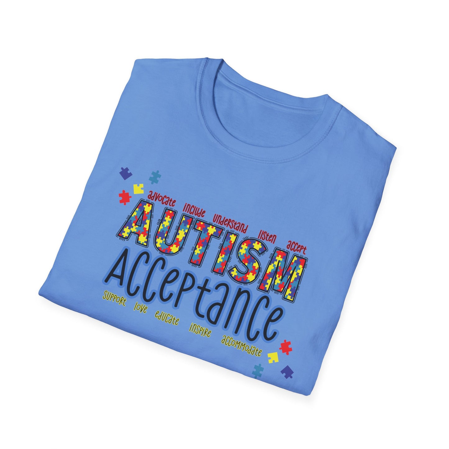 Autism Acceptance Puzzle Piece Sweatshirt — Awareness Collection