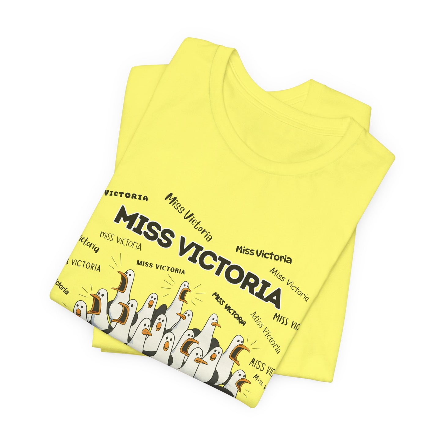 Miss Victoria- Penguin Choir T-Shirt — Funny Teacher Personalized Tee