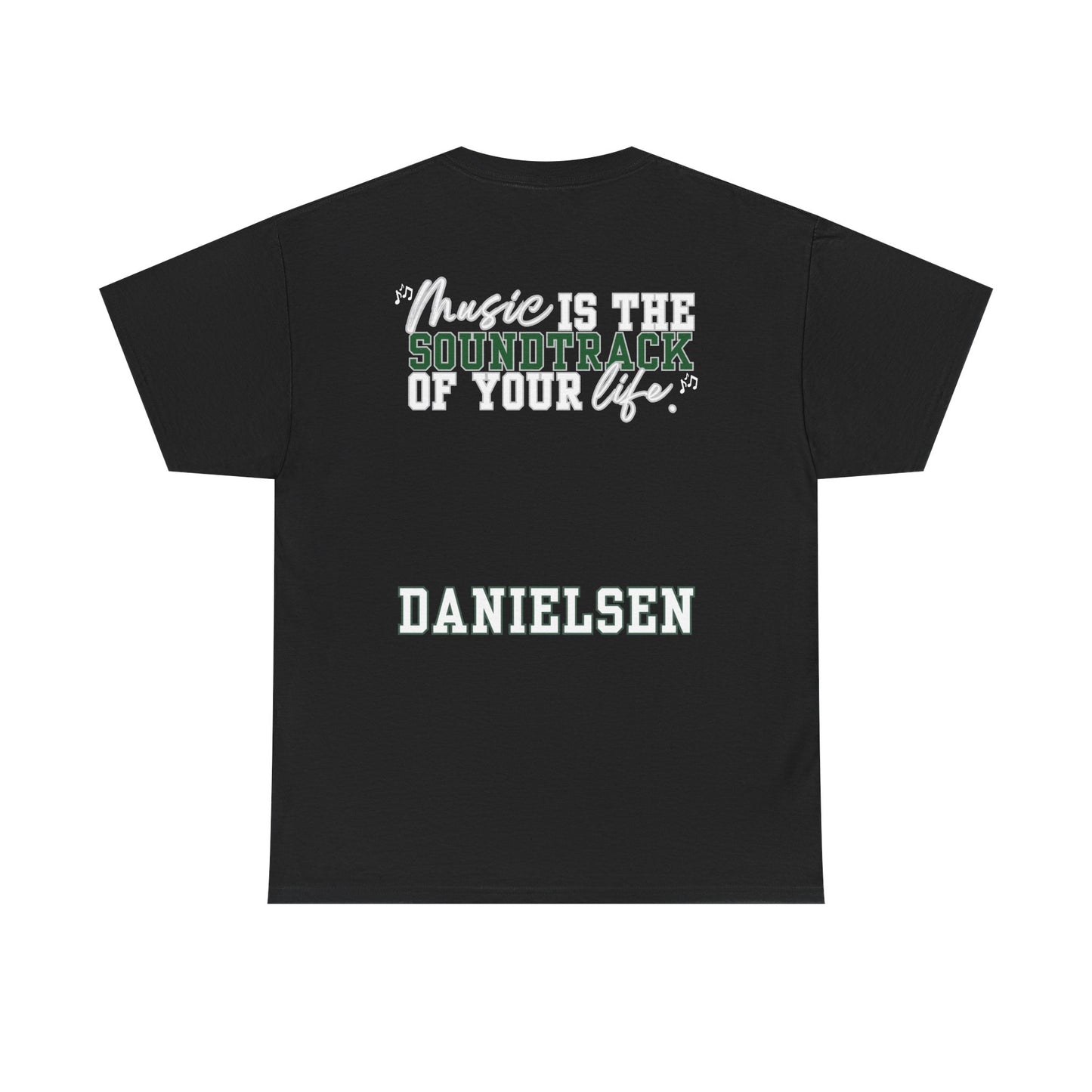Danielsen- Floyd Music Heavy Cotton Tee - "Music is the Soundtrack of Your Life" Unisex T-Shirt- Personalized