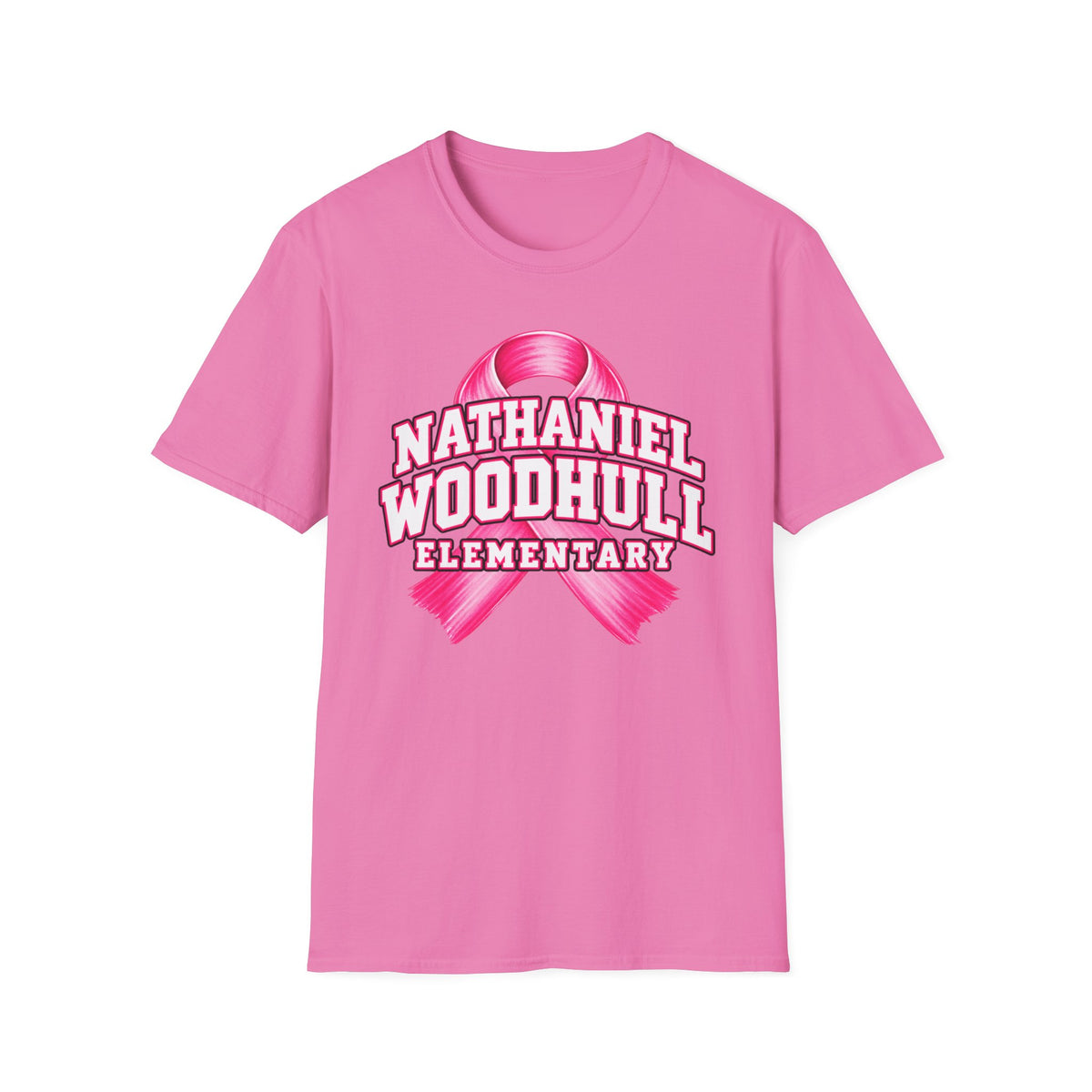 Woodhull-Breast Cancer Awareness Tee, Unisex Softstyle T-Shirt