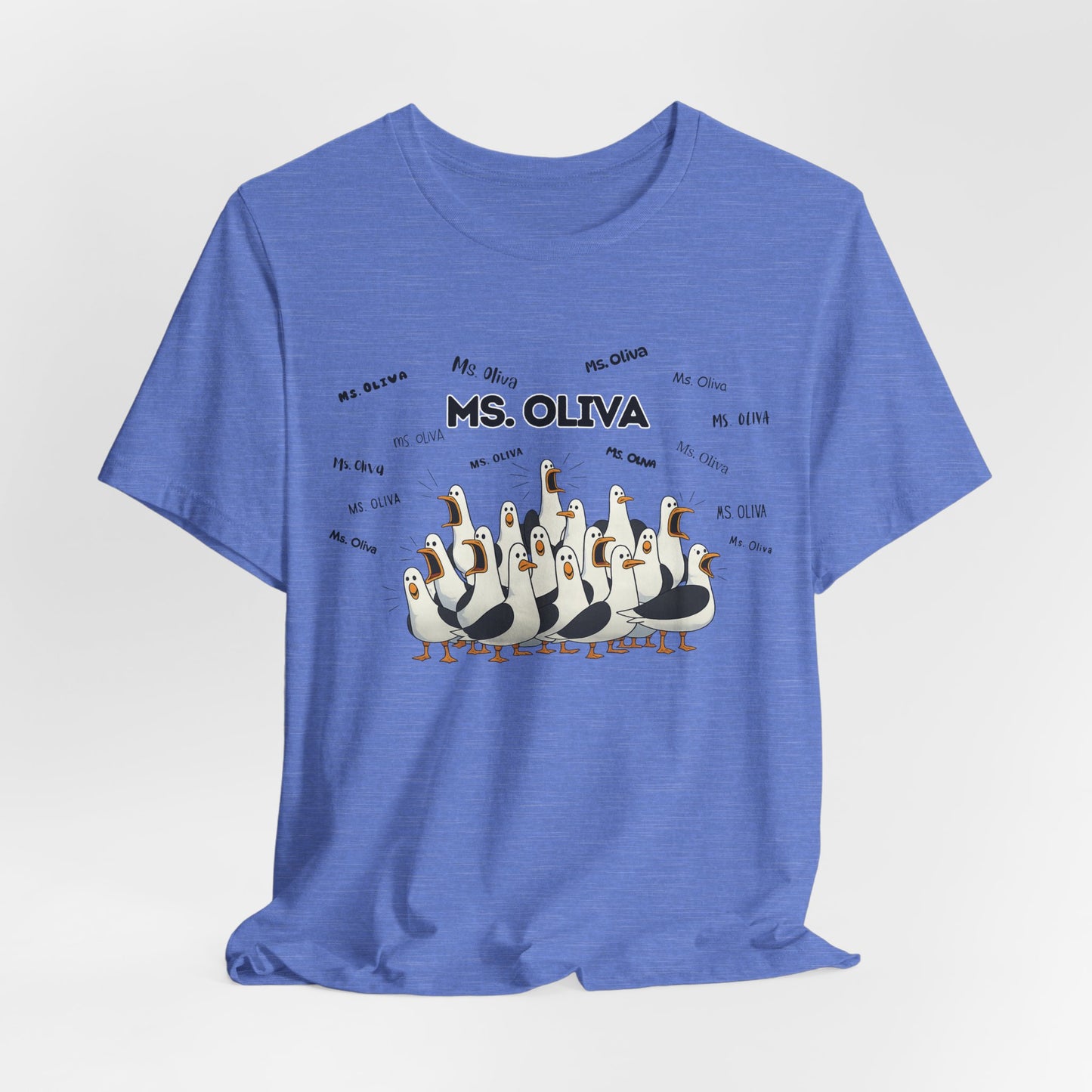 Ms. Oliva- Penguin Choir T-Shirt — Funny Teacher Personalized Tee