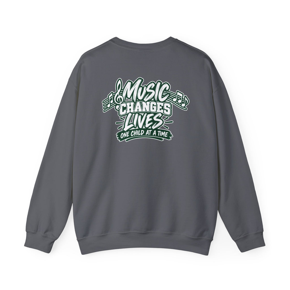Moriches Music Sweatshirt — "Music Changes Lives One Child at a Time" Crewneck