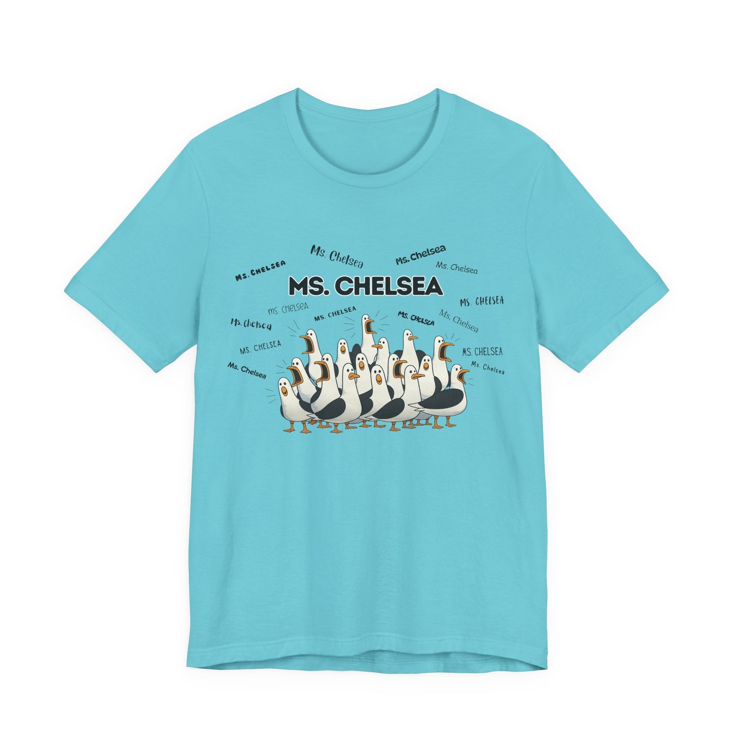Ms. Chelsea- Penguin Choir T-Shirt — Funny Teacher Personalized Tee