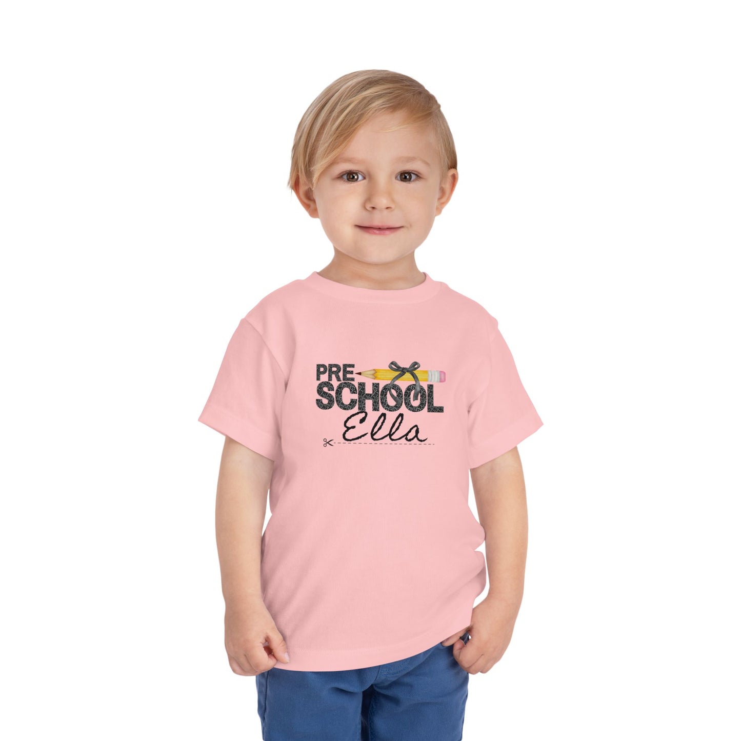 Preschool Girl Toddler Tee- Personalized - Back to School Shirt for Kids