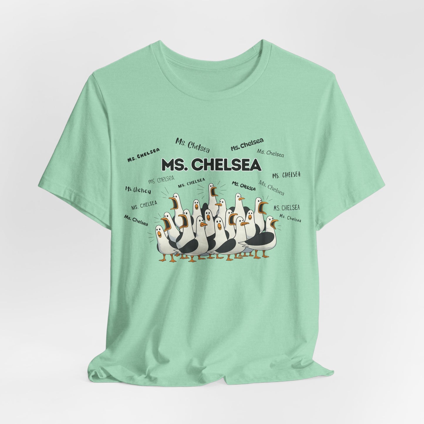 Ms. Chelsea- Penguin Choir T-Shirt — Funny Teacher Personalized Tee