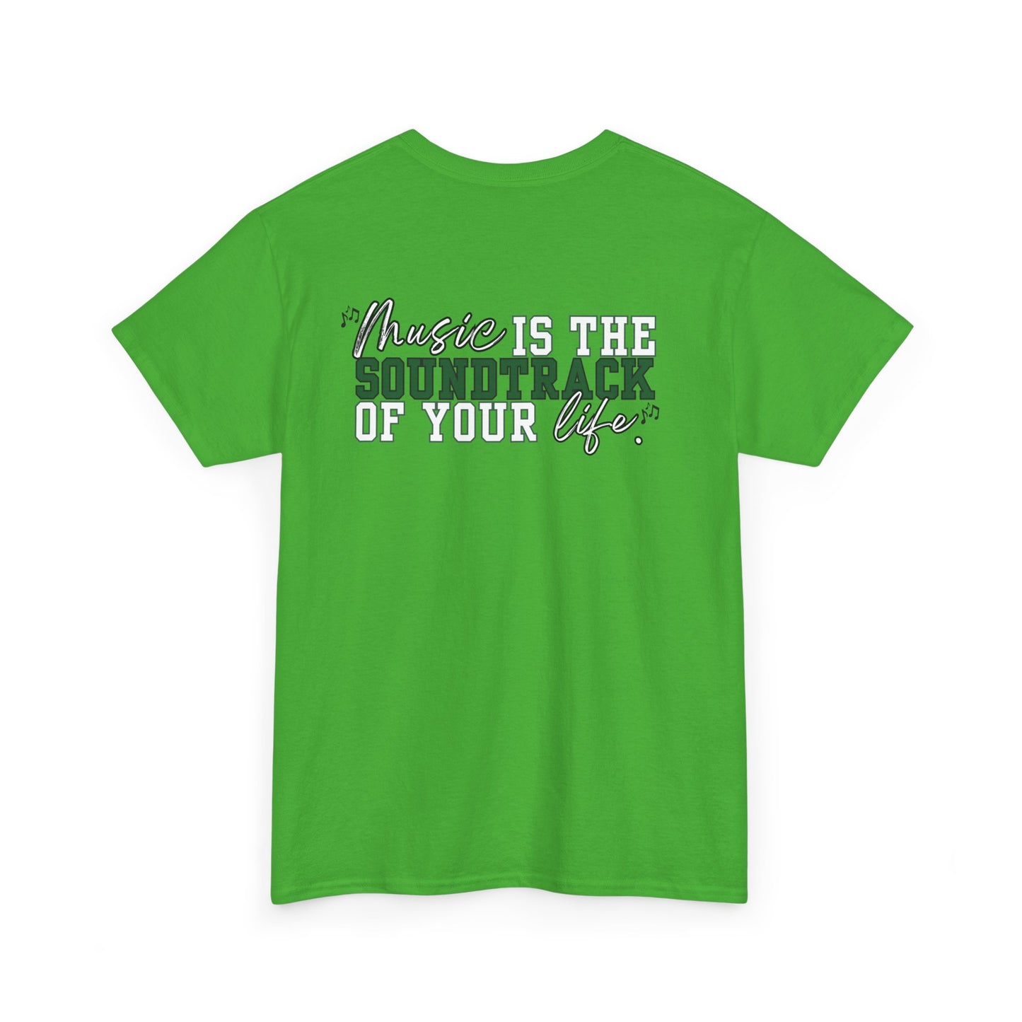 Floyd Music Heavy Cotton Tee - "Music is the Soundtrack of Your Life" Unisex T-Shirt- Personalized