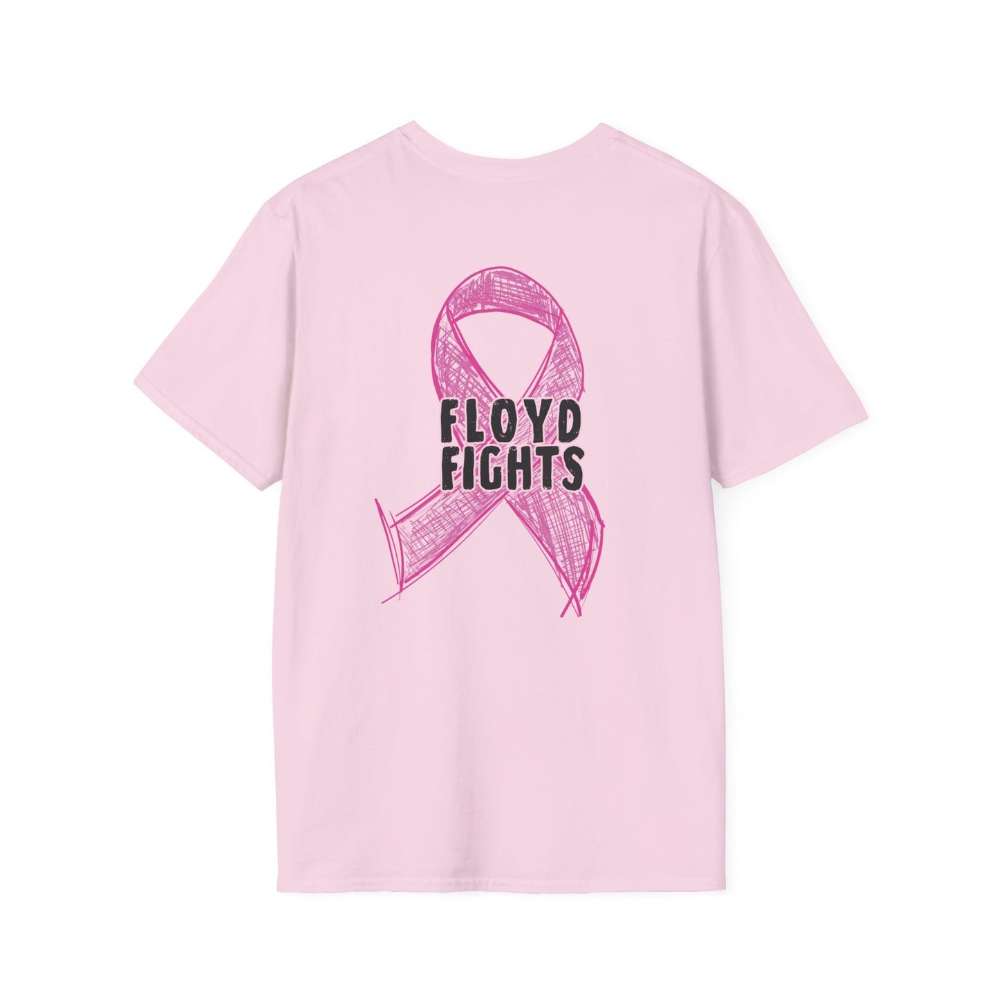 FLOYD FIGHTS Ribbon Breast Cancer Awareness T-Shirt | Softstyle Tee