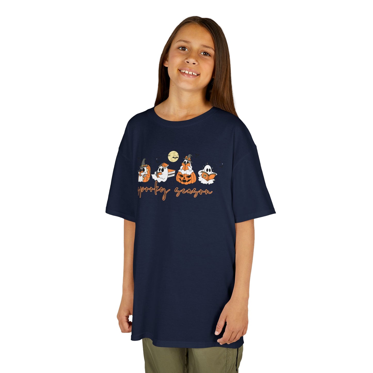 Spooky Season- Reading Ghosts- Halloween - Kids Cotton™ Tee