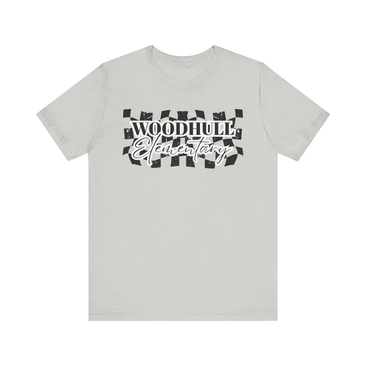 Woodhull Checkered Logo Unisex Jersey Tee