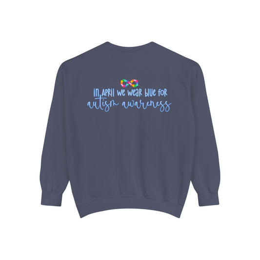 Autism Awareness Puzzle Piece & Ribbon Sweatshirt — Awareness Collection