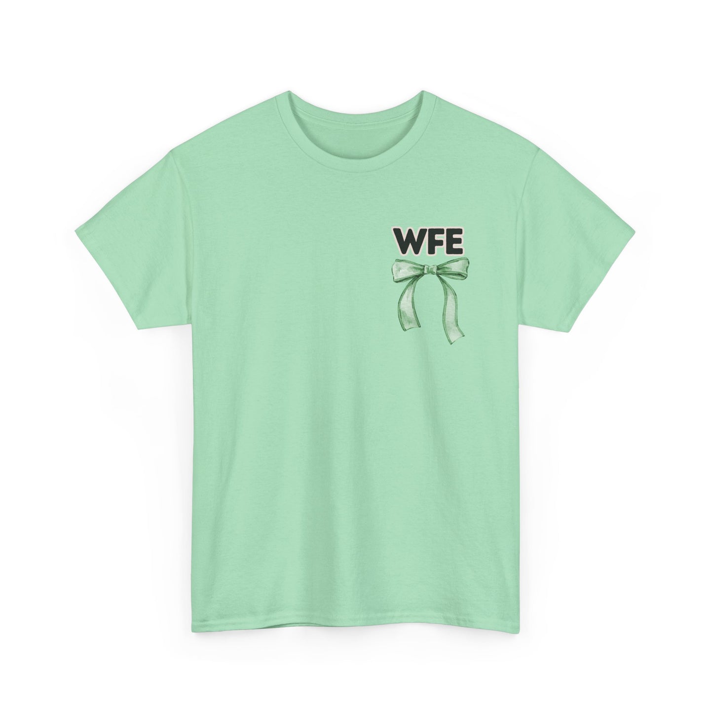 WFE Nurse Assistant and Bows- Unisex Heavy Cotton Tee with Bow Design