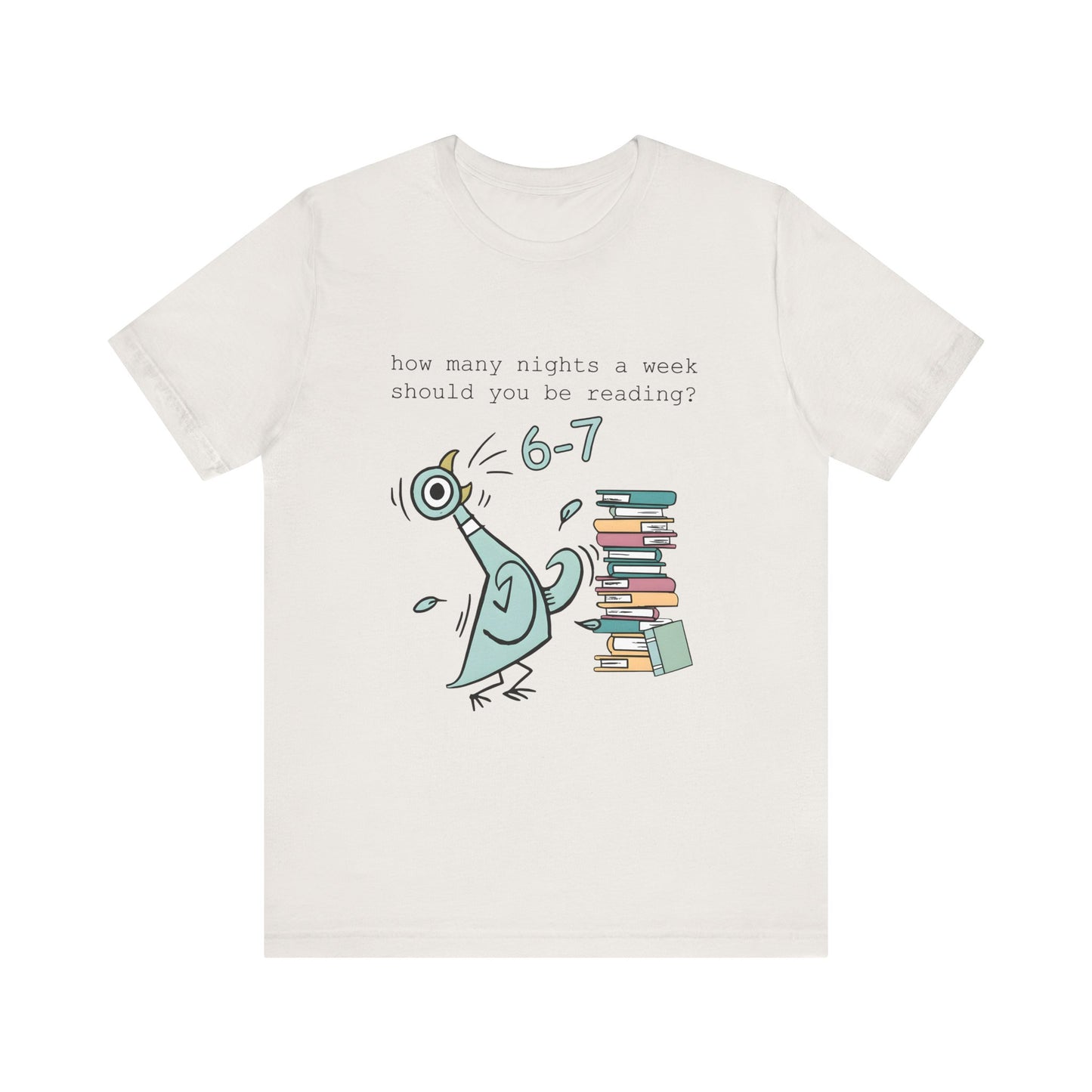 Pigeon Reading- 6 7 — Teacher Unisex T‑Shirt