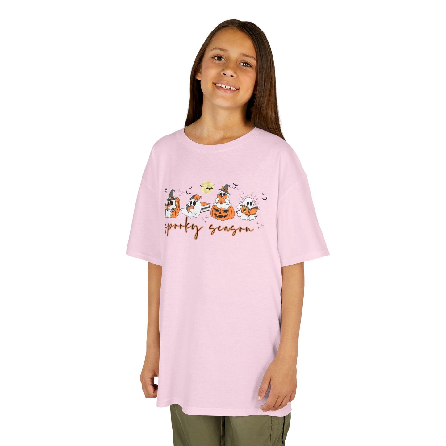 Spooky Season- Reading Ghosts- Halloween - Kids Cotton™ Tee