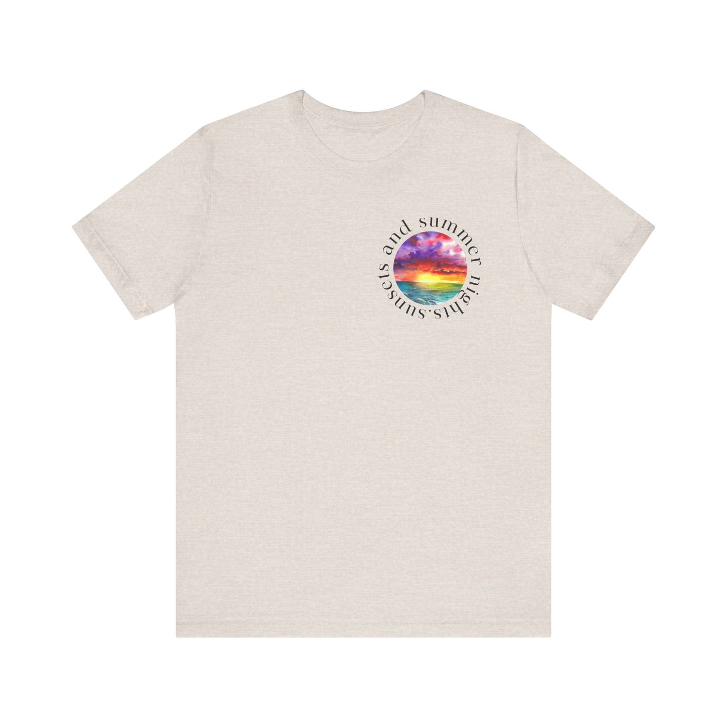 Sunset Lovers Tee, Summer Vibes T-Shirt, Unisex Graphic Tee, Beach Sunset Shirt