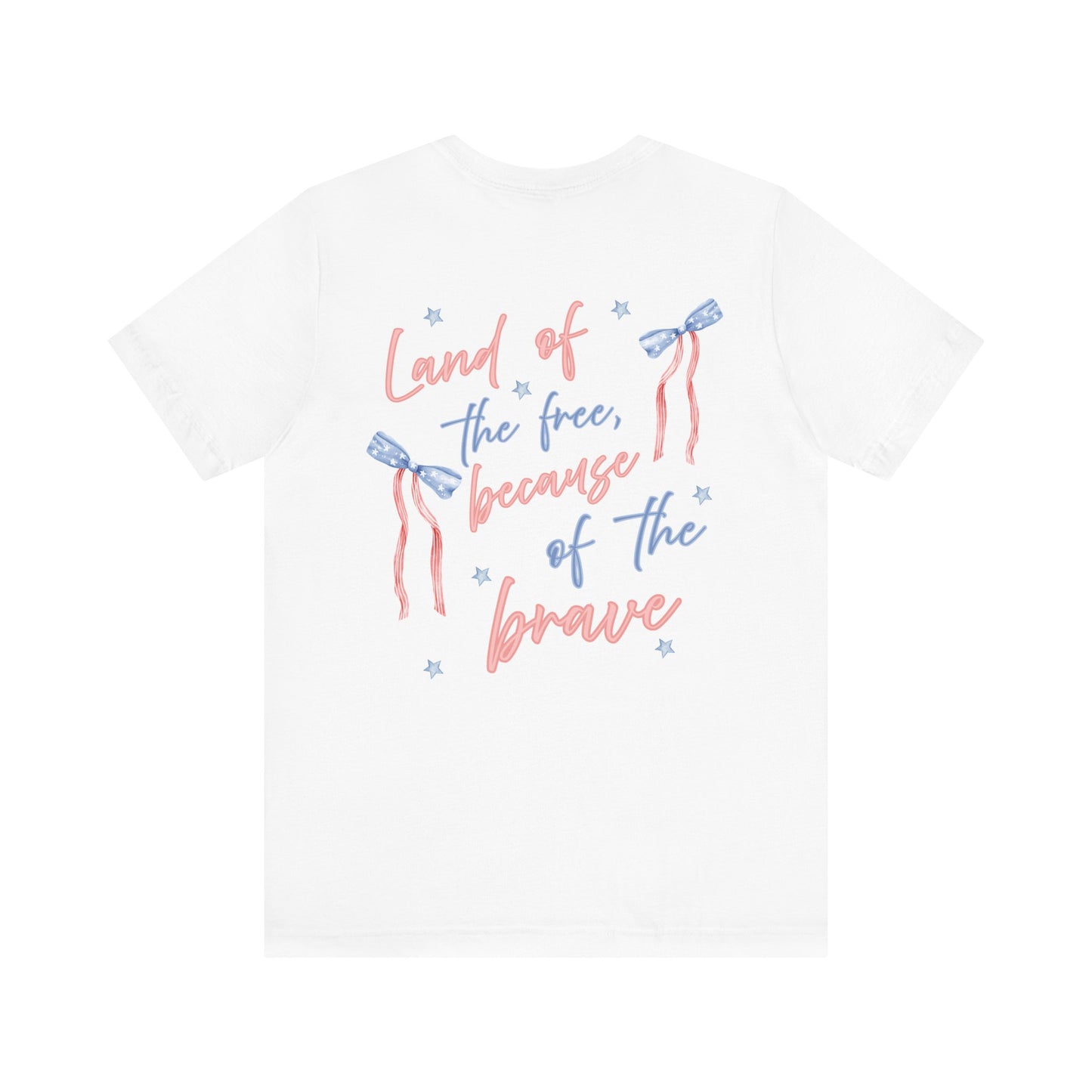 Land of the Free Tee with Bow | Perfect for all of America's Holidays