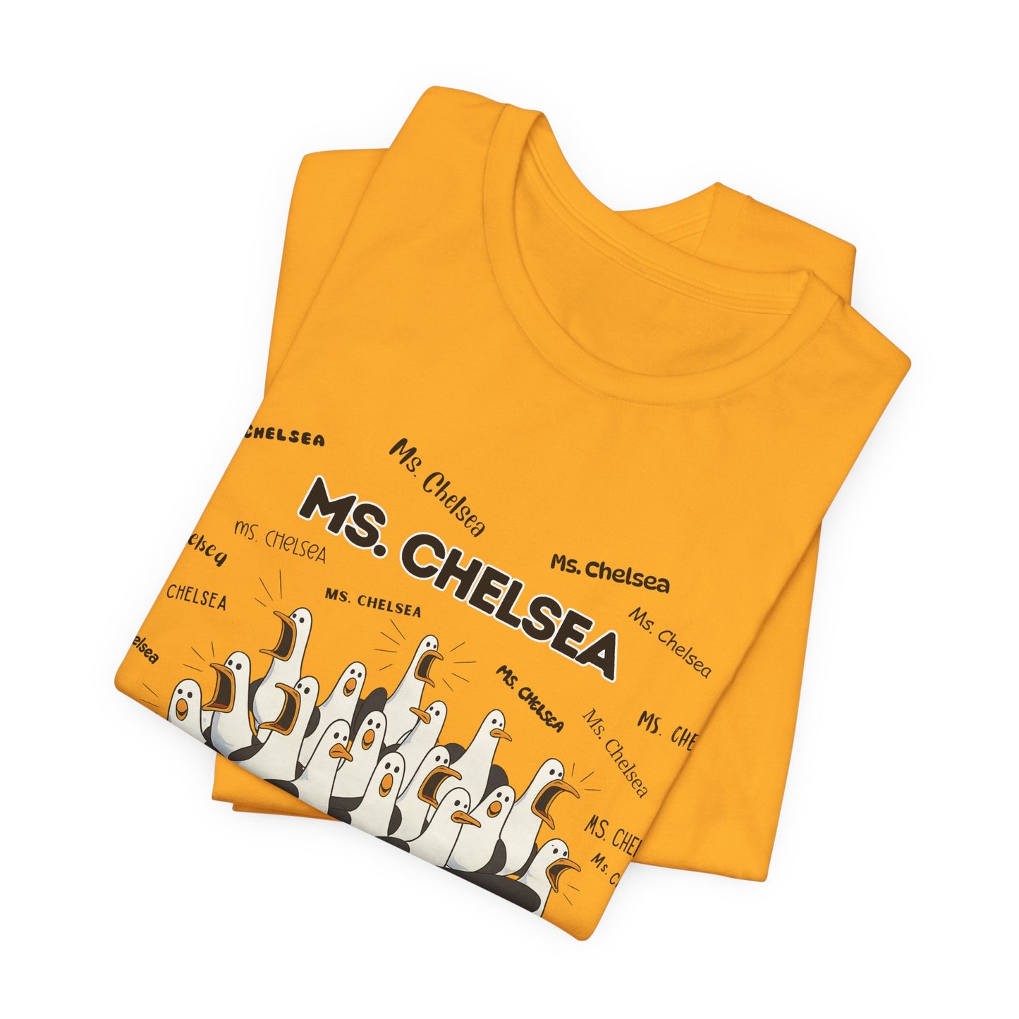 Ms. Chelsea- Penguin Choir T-Shirt — Funny Teacher Personalized Tee