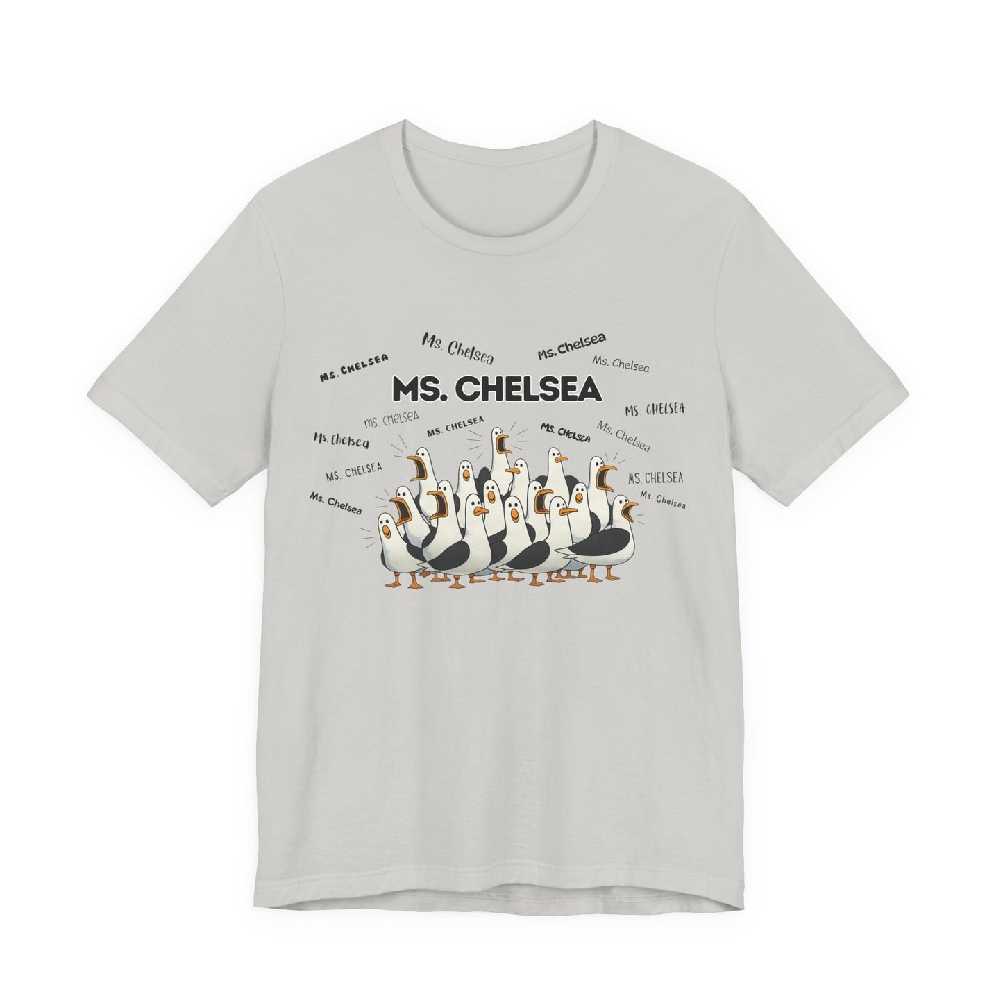 Ms. Chelsea- Penguin Choir T-Shirt — Funny Teacher Personalized Tee