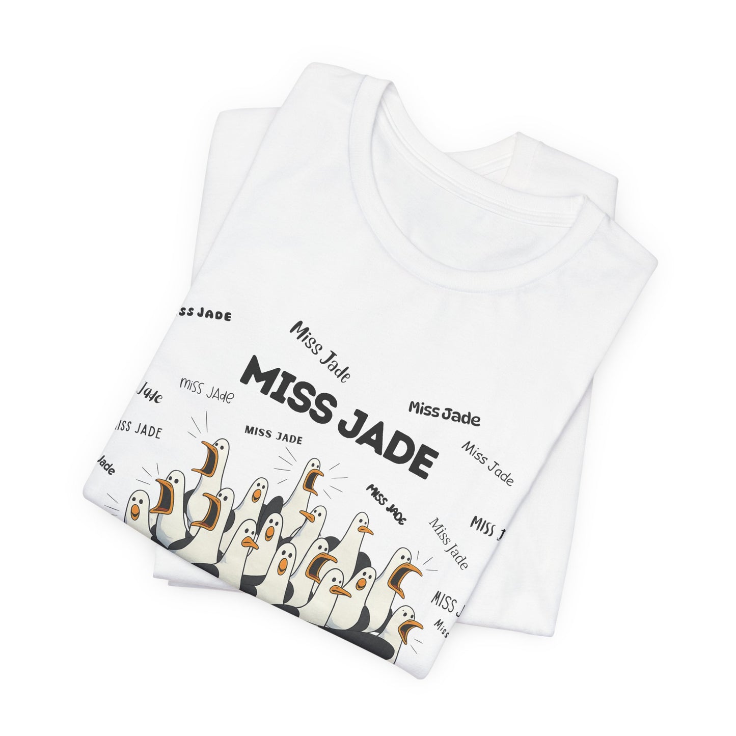 Miss Jade- Penguin Choir T-Shirt — Funny Teacher Personalized Tee