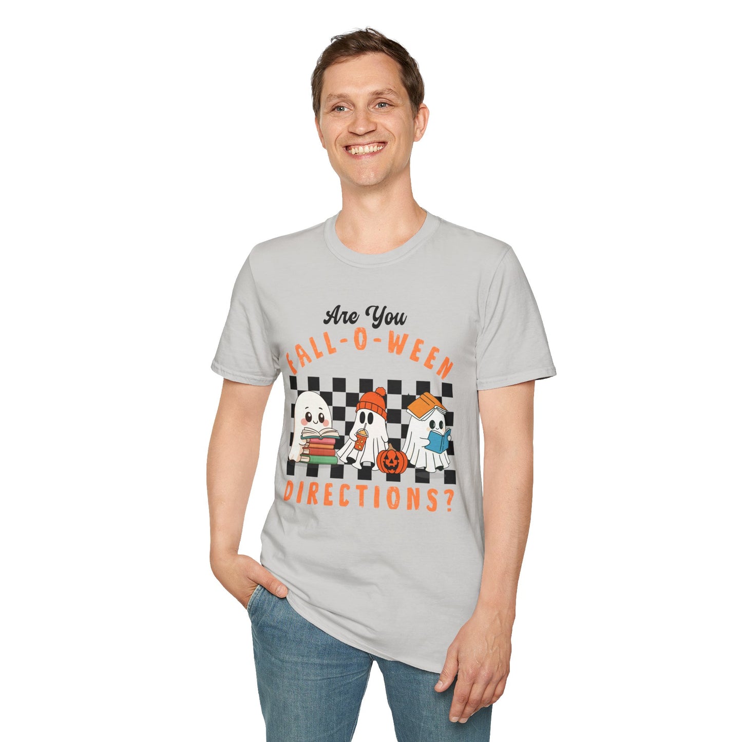 Whimsical Fall-O-Ween Teacher T-Shirt - Holiday- Softstyle Unisex Tee
